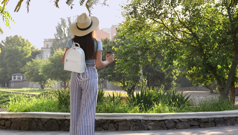 woman in park