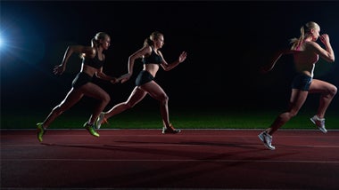 Female running