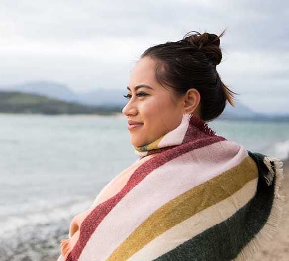 woman looking at the distance