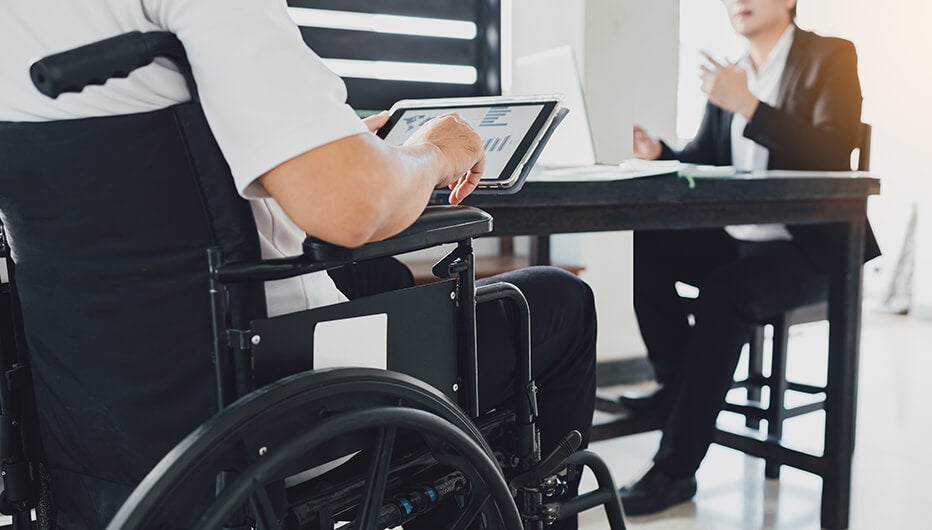 person in wheelchair