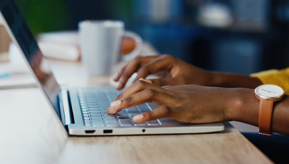 woman writing  a Job Description